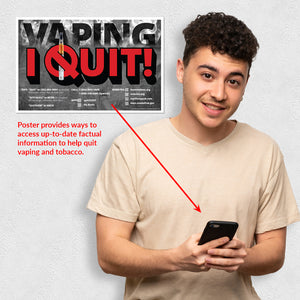Vaping Cessation Resource Cards and/or Poster