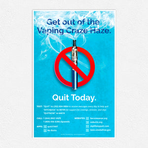 Get out of the Vaping Craze Haze Poster
