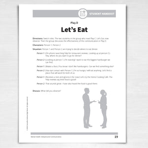 Sample page: Interpersonal Communication Student Handout