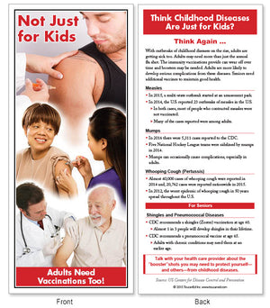 Vaccinations Are Not Just for Kids Poster and/or Fact Cards