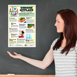 10 Tips Nutrition Education Poster Series Kit for Middle and High School