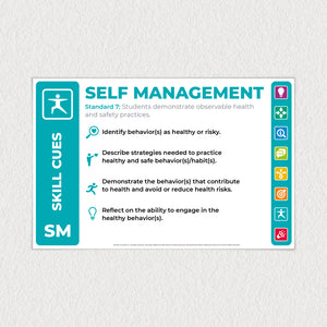 Self Management: National Health Education Skills Assessment poster for the classroom.