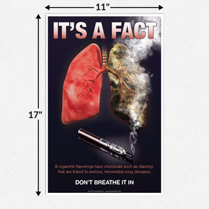 Set of Three Anti-Vaping Fact Posters