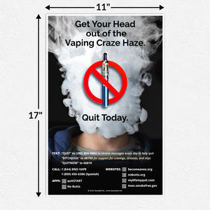 Get Your Head Out of the Vaping Craze Haze Poster