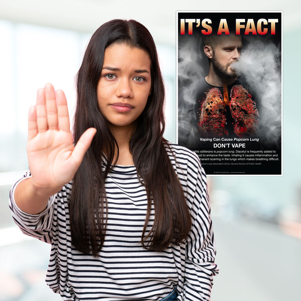 can raz vapes cause popcorn lung It's a Fact. Vaping Can Cause Popcorn Lung Poster – ToucanEd