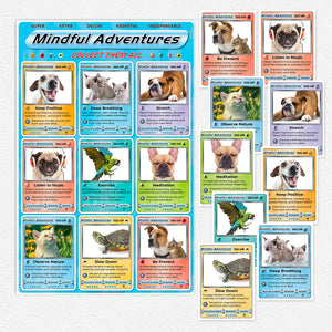 Mindful Adventures Pet Poster and Cards for Elementary School