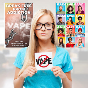 Quit Vaping Posters – Breathe Easy – Break Free From Addiction