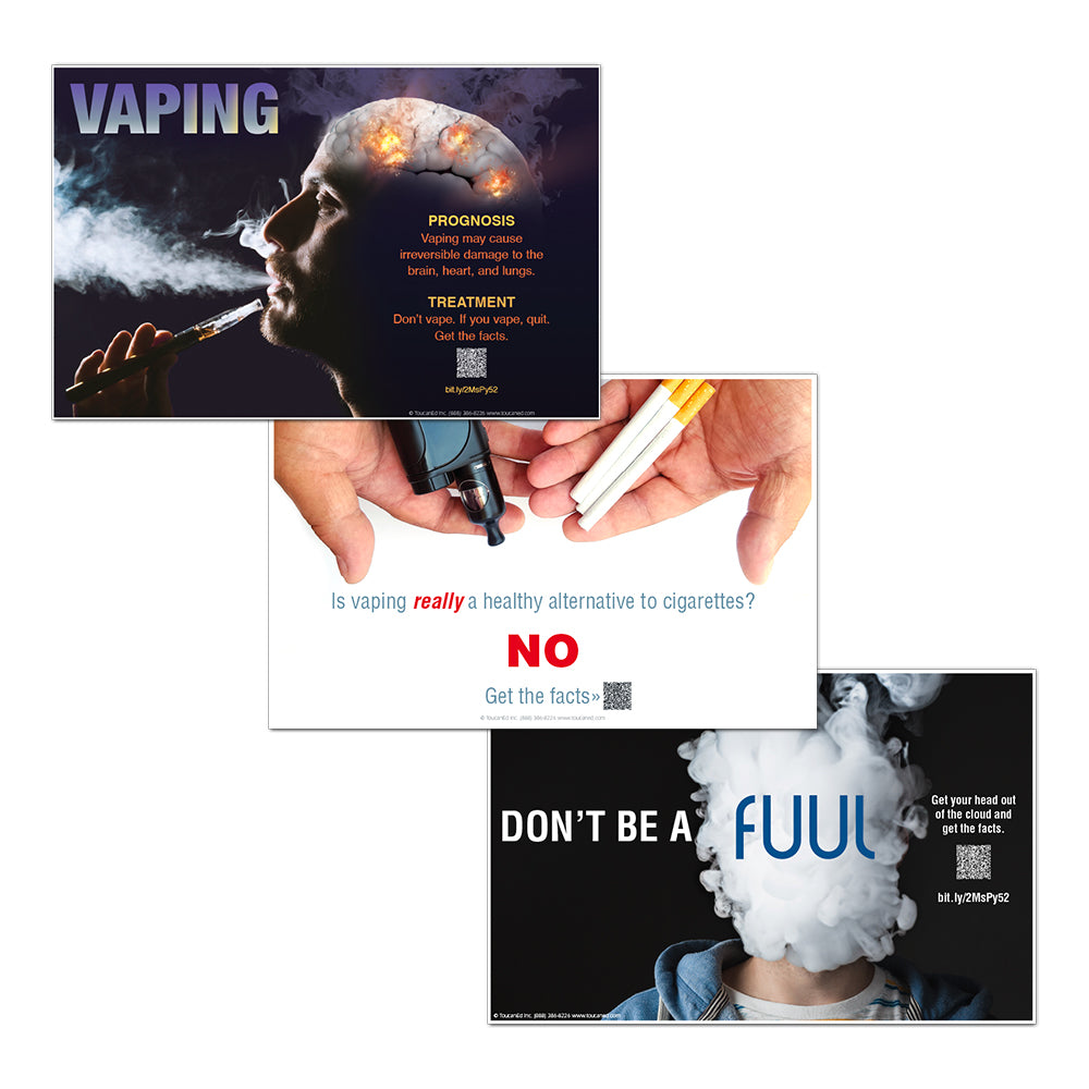 Set of Three Anti-Vaping Posters ToucanEd Set of Three Anti-Vaping Posters ToucanEd