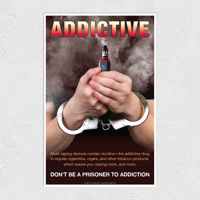 Addictive. Don't Be a Prisoner to Addiction Poster