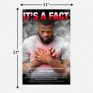 Set of Three It's a Fact Anti-Vaping Posters