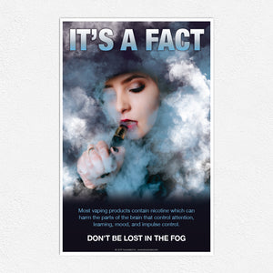 Set of Three Anti-Vaping Fact Posters