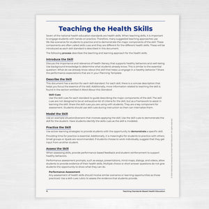 Teaching Standards-Based  Health Education