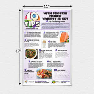 10 Nutrition Tips. With Protein Foods, Variety Is Key Poster