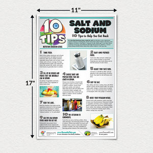 10 Nutrition Tips. Salt And Sodium Poster