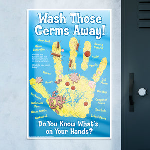 Wash Those Germs Away Poster for Children