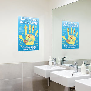 Wash Those Germs Away Poster for Children