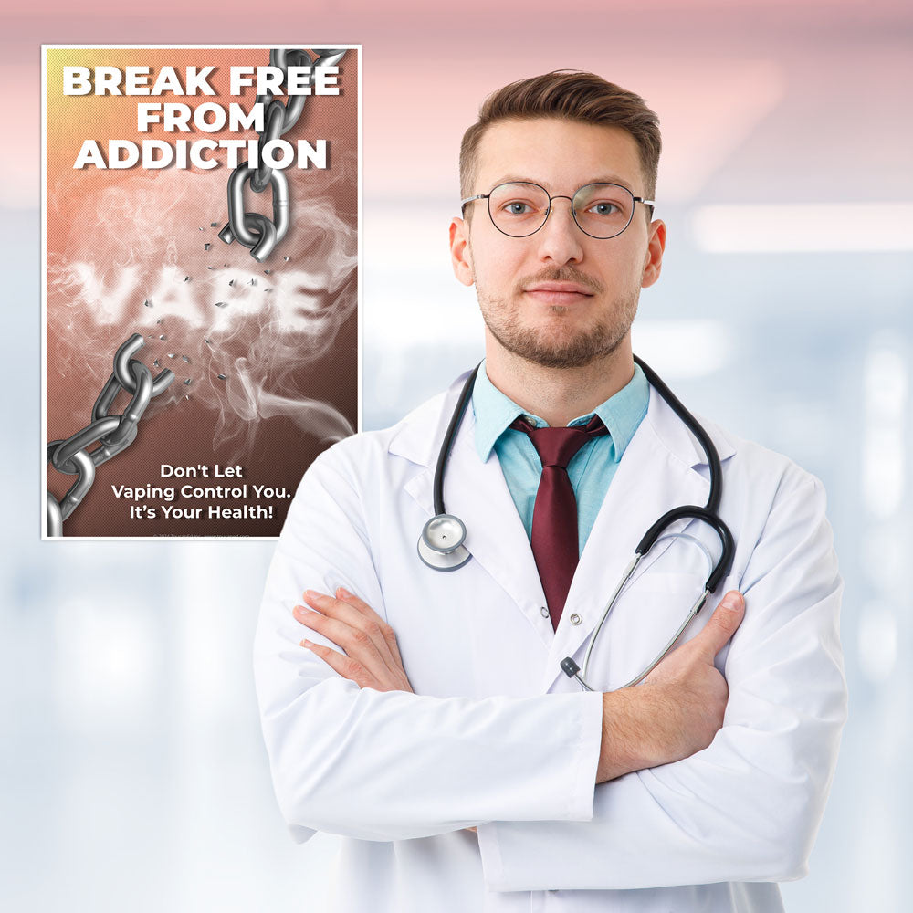 Break Free From Addiction Anti-Vaping Prevention Poster ToucanEd Break Free From Addiction Anti-Vaping Prevention Poster ToucanEd