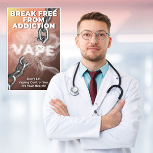 Break Free From Addiction — Anti-Vaping Prevention Poster