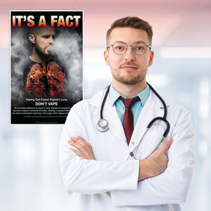 Set of Three It's a Fact Anti-Vaping Posters