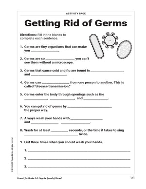 Activity Page sample for Grades 3–5