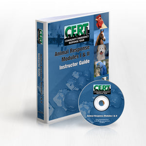 CERT Instruictor Guide Binder and CD for Animal Response Modules I and II