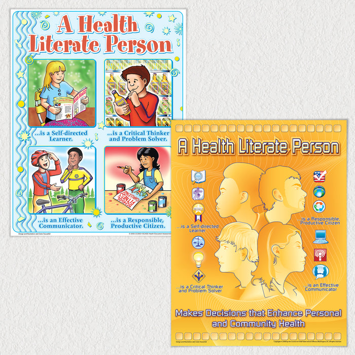 A Health Literate Person Posters-Free with School Health Education Orders