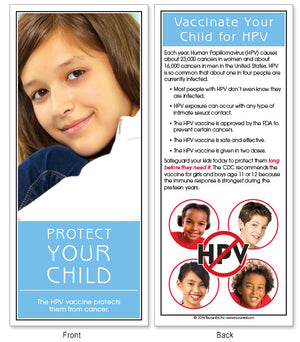 HPV Single Girl Poster and/or Fact Cards