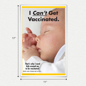 I Can't Get Vaccinated Poster and/or Fact Cards