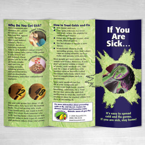 If You Are Sick outside of tri-fold English pamphlet.