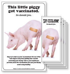 This Little Piggy Got Vaccinated Poster and/or Fact Cards