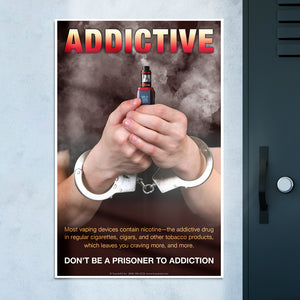 Addictive. Don't Be a Prisoner to Addiction Poster