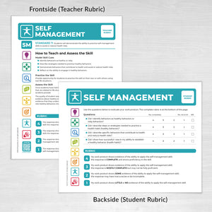 Teacher and Student Rubric Cards for Health Education Assessment