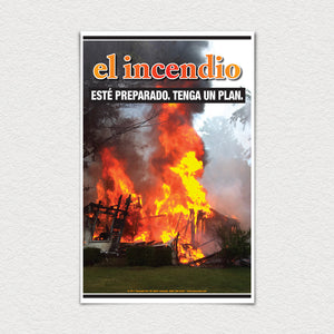 Spanish CERT Fire Poster (non-laminated)