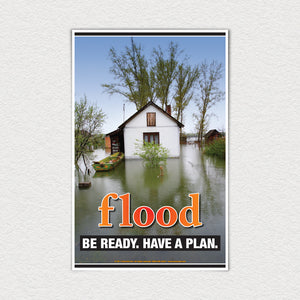11" x 17" Laminated Flood Poster.