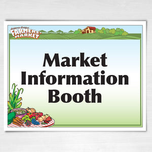 (8.5" x 11") full color poster. Market Information Booth.    