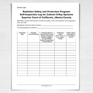 Radiation Safety and Protection Program Toolkit for the California Judicial Branch