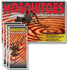 Mosquitoes Spread Disease (Bulls Eye) Poster and/or Fact Cards