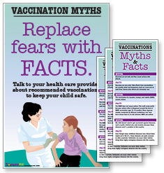Replace Fears with Facts Vaccination Poster and/or Fact Cards